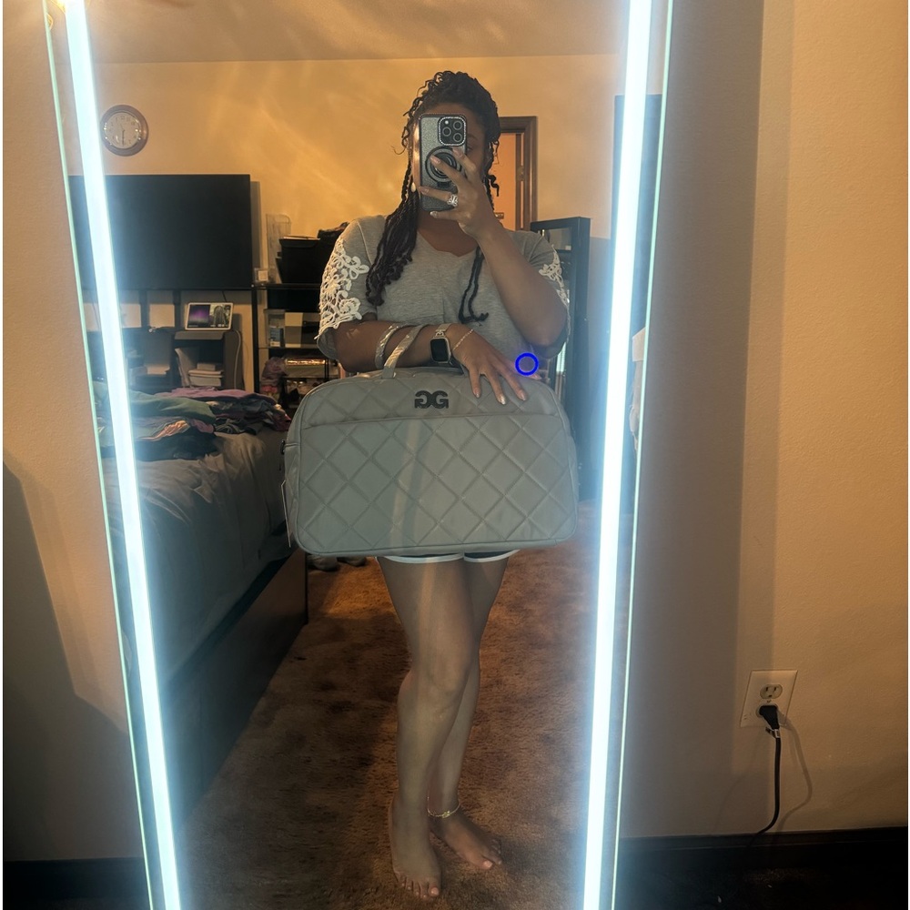 NWT Gilda Paris Grey weekender/diaper Bag